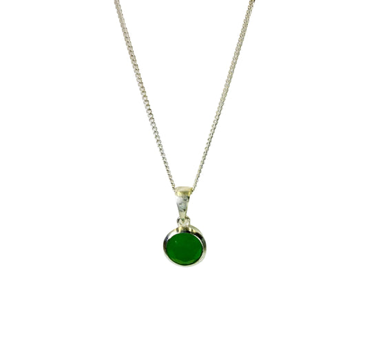 Green Jade (Jadeite) Pendant Necklace