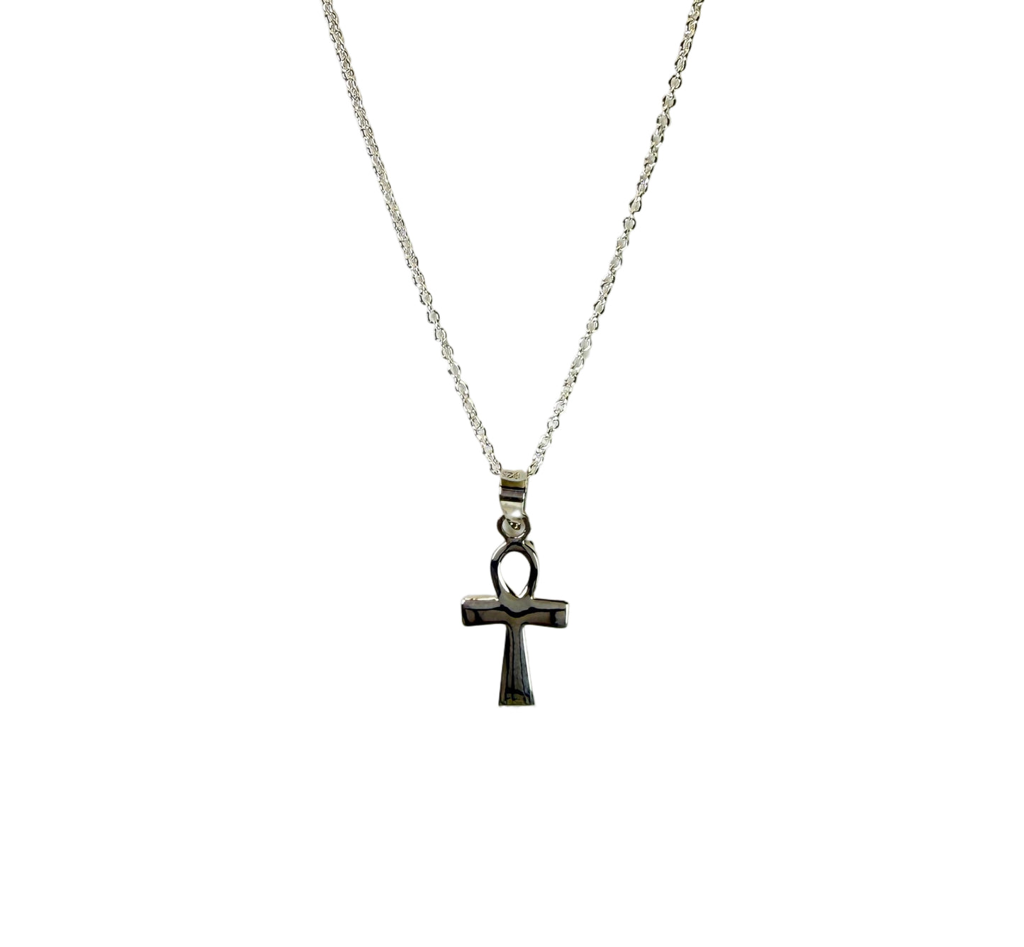 Ankh Silver Pendant Necklace