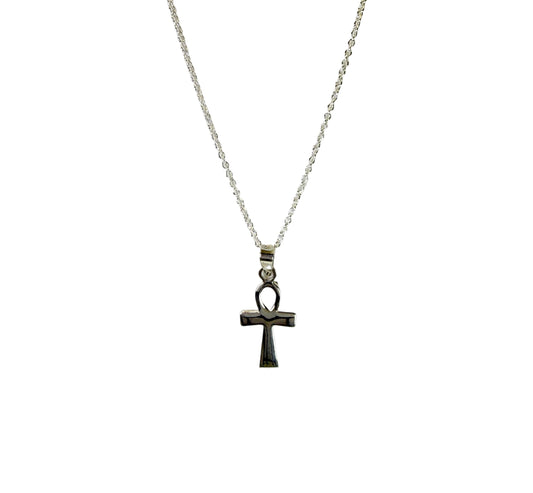 Ankh Silver Pendant Necklace
