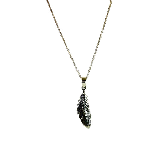 Feather Pendant Necklace