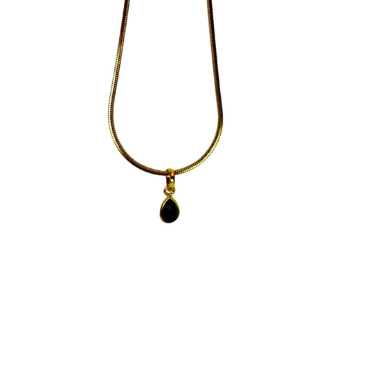 Black Tourmaline Pendant Necklace