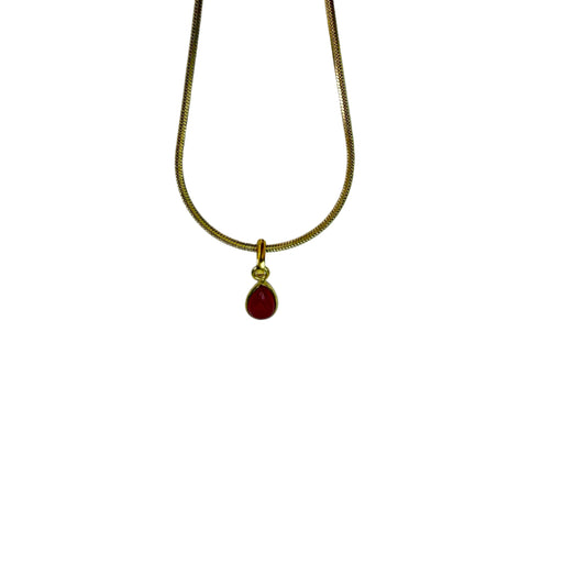 Carnelian Pendant Necklace