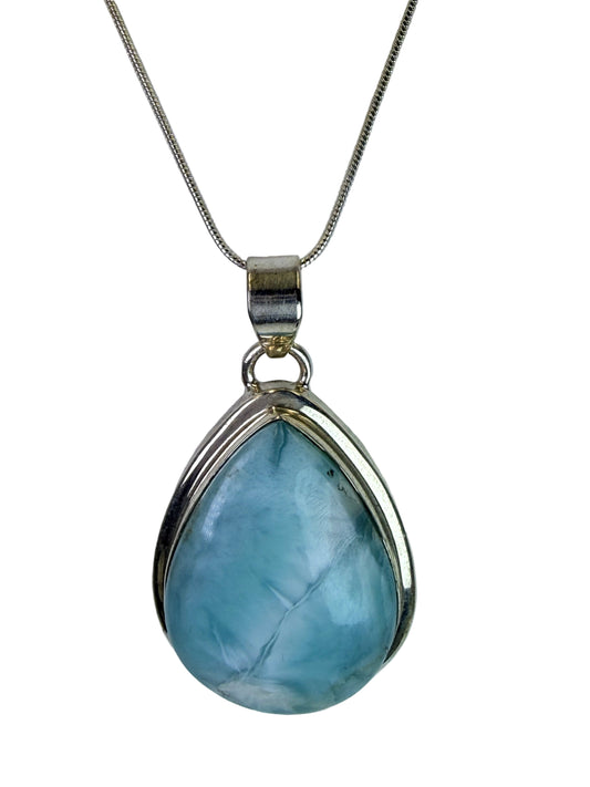Larimar Large Pendant Necklace