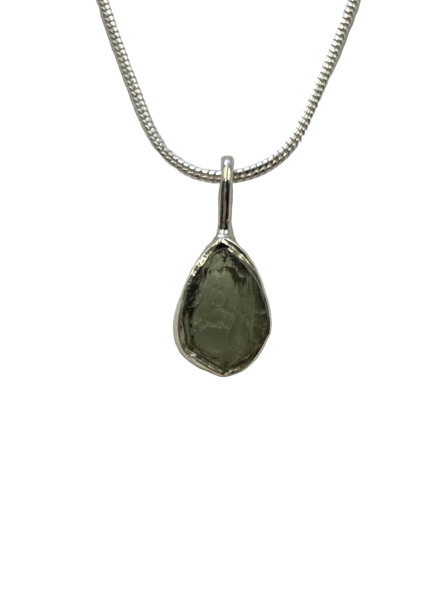 Moldavite Pendant Necklace