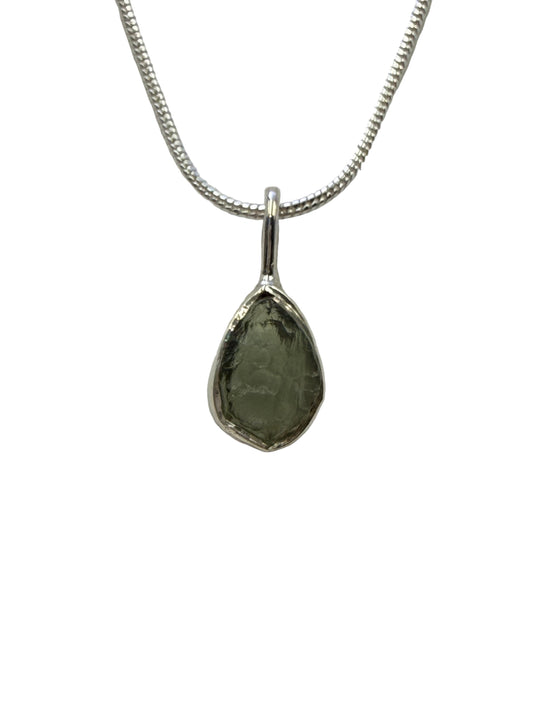Moldavite Pendant Necklace