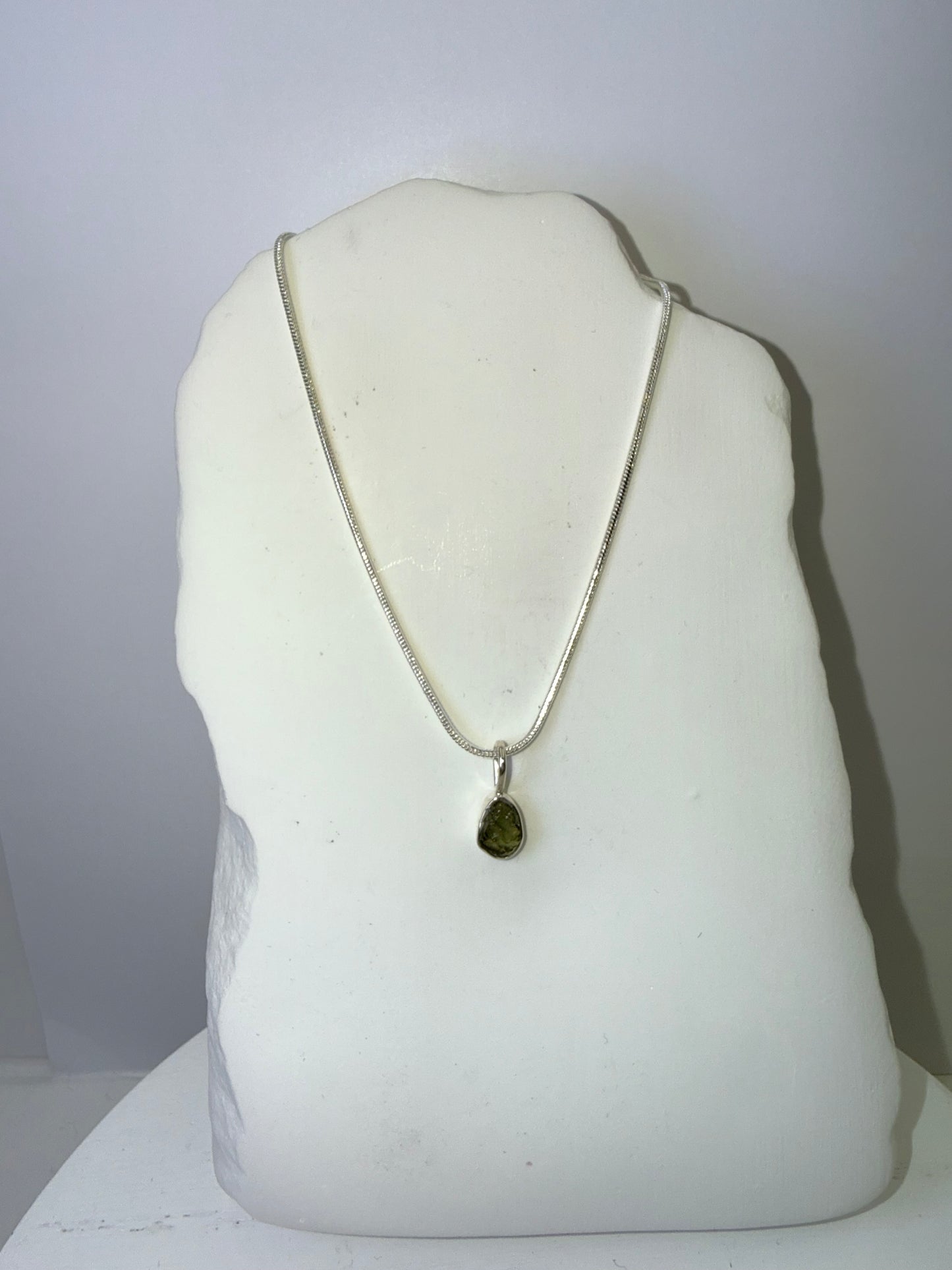 Moldavite Pendant Necklace