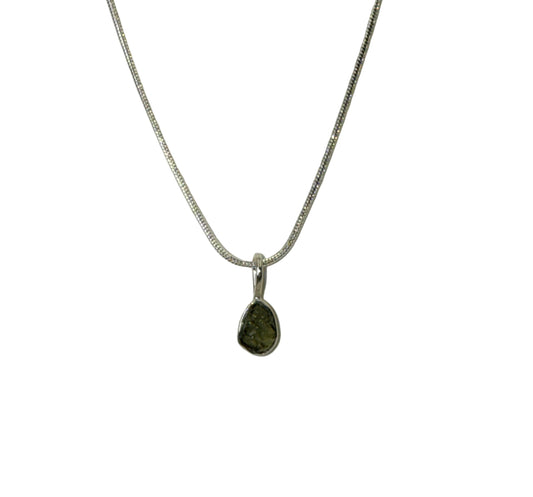 Moldavite Pendant Necklace