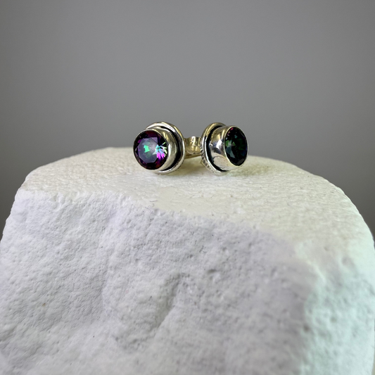 Amy - Mystic Topaz Studs