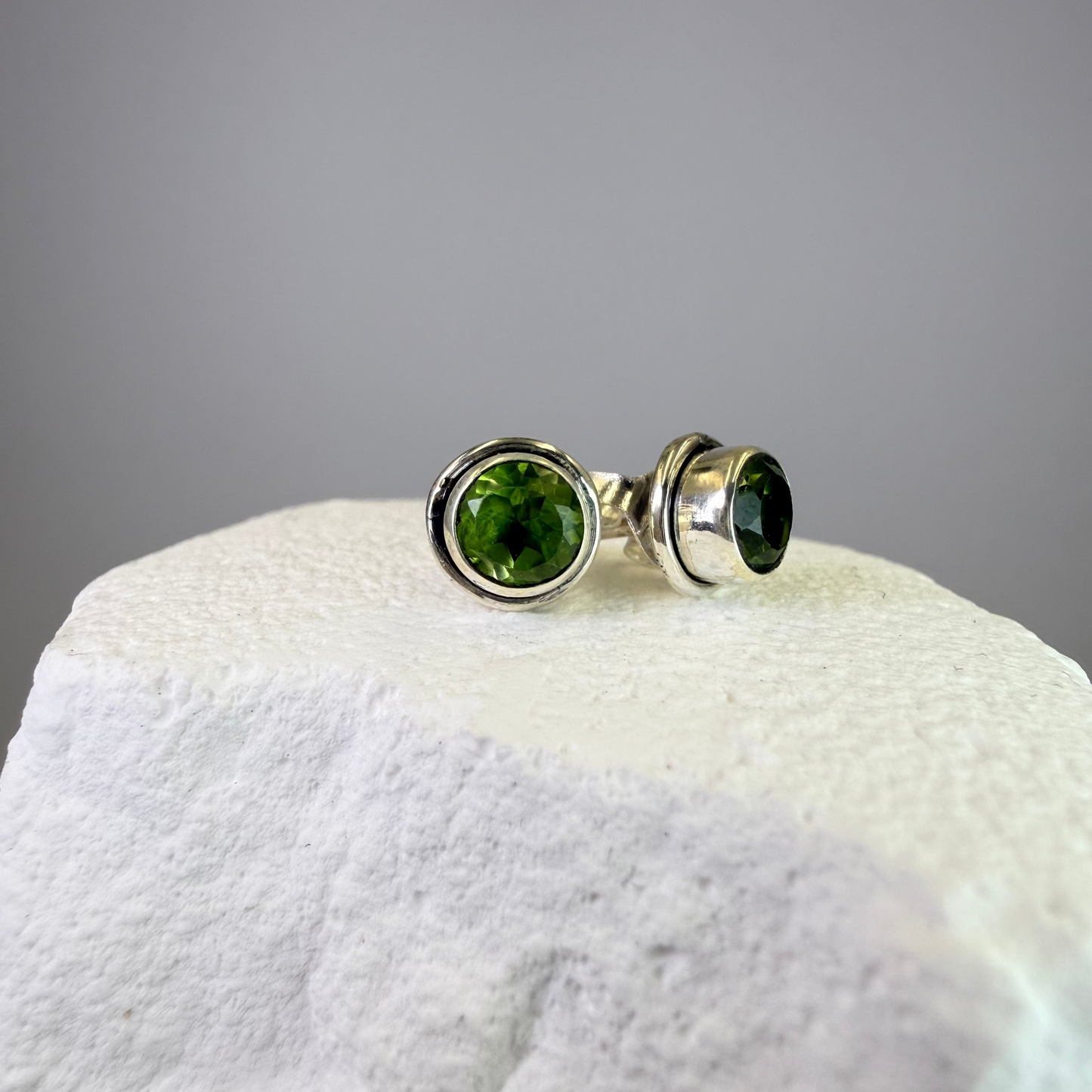 Amy - Peridot Studs
