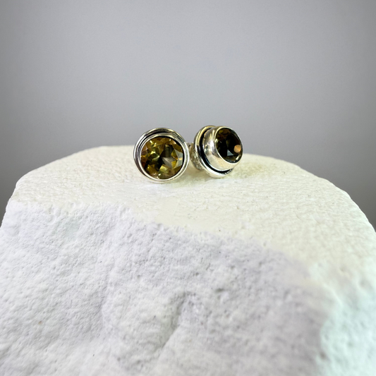 Amy - Citrine Studs