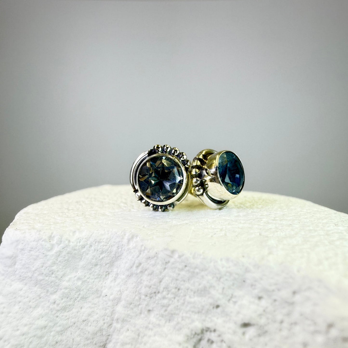 Abbie - Blue Topaz Studs