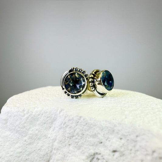 Abbie - Blue Topaz Studs