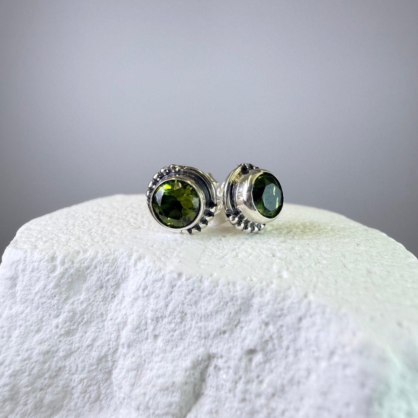 Abbie - Peridot Studs