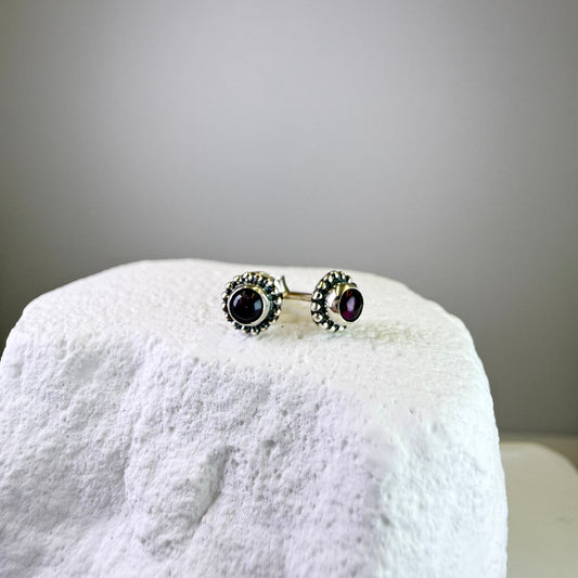 Holly - Amethyst Studs