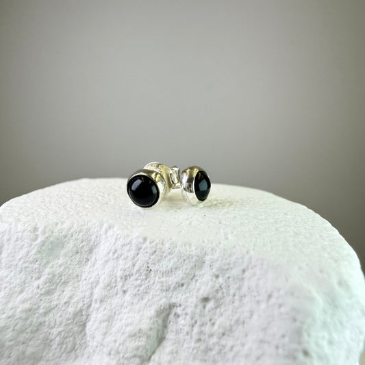 Jess - Black Tourmaline Studs
