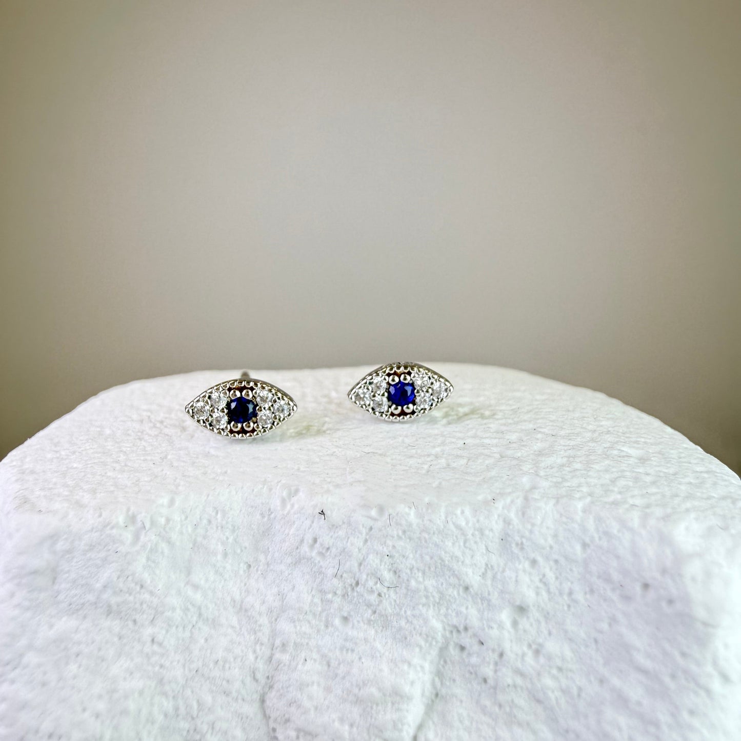 Evil Eye Studs (Cubic Zirconia)