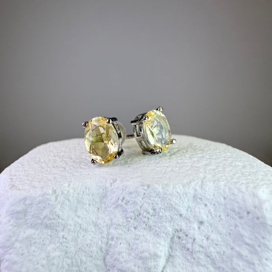 Christine - Citrine Studs