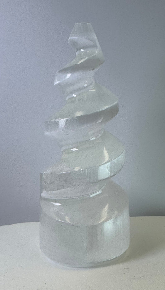 Selenite Unicorn Horn