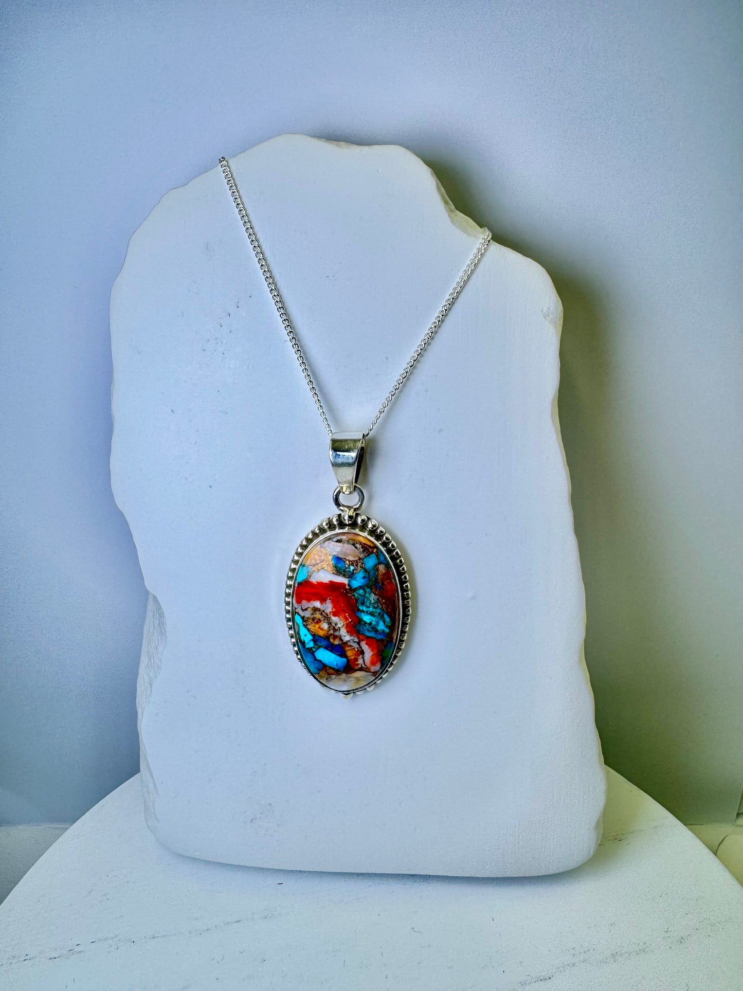 Oyster Turquoise Pendant Necklace