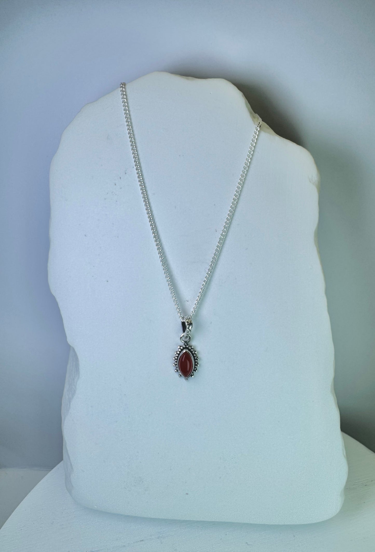 Carnelian Pendant Necklace