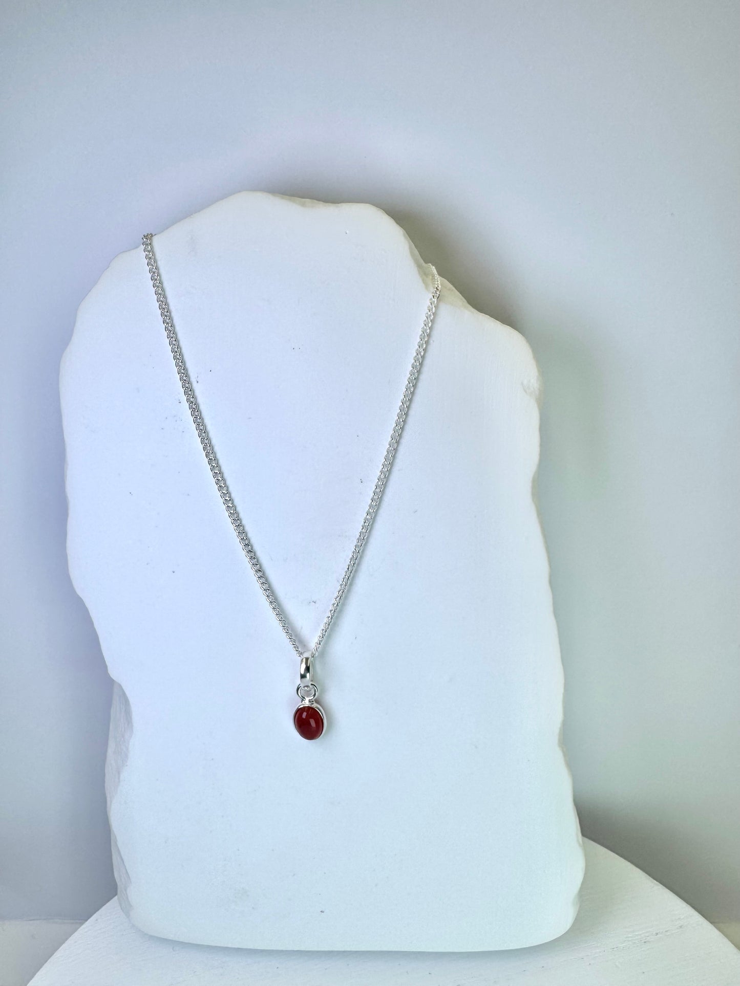 Carnelian Pendant Necklace