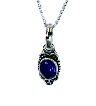 Amethyst Pendant Necklace