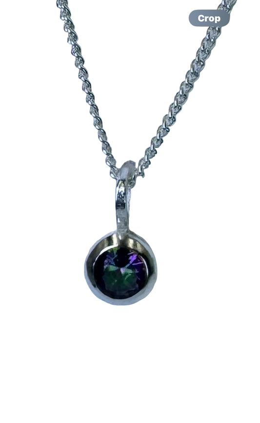Mystic Topaz Pendant Necklace