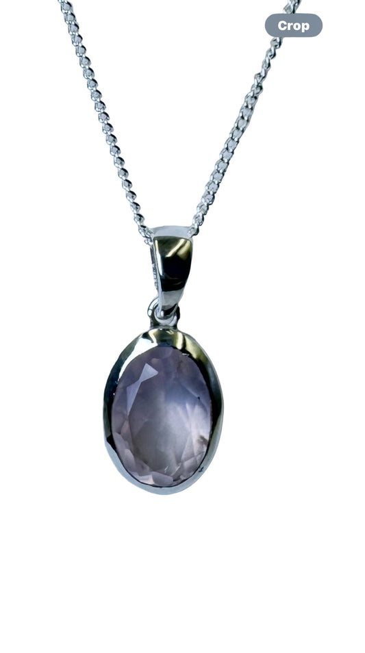 Rose Quartz Pendant Necklace