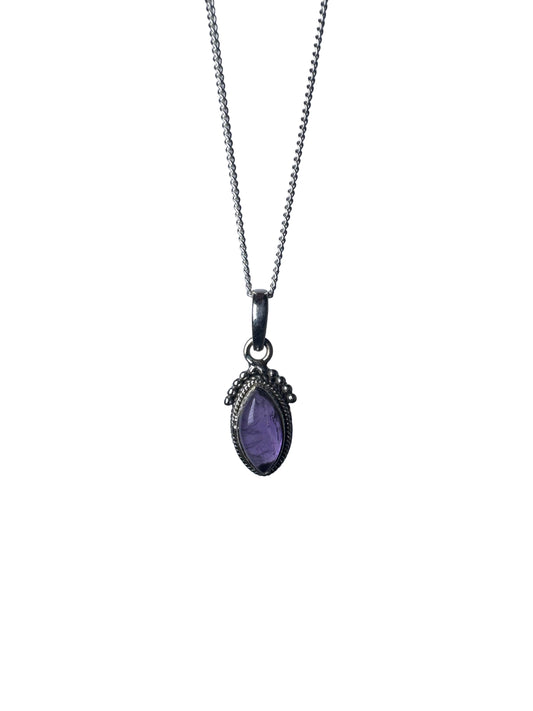 Amethyst Pendant Necklace