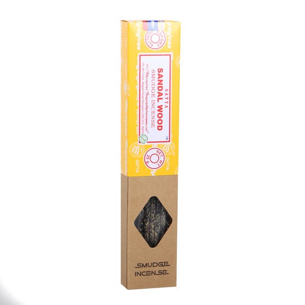 Satya Sandalwood Smudge Incense (12 packs of 25g)