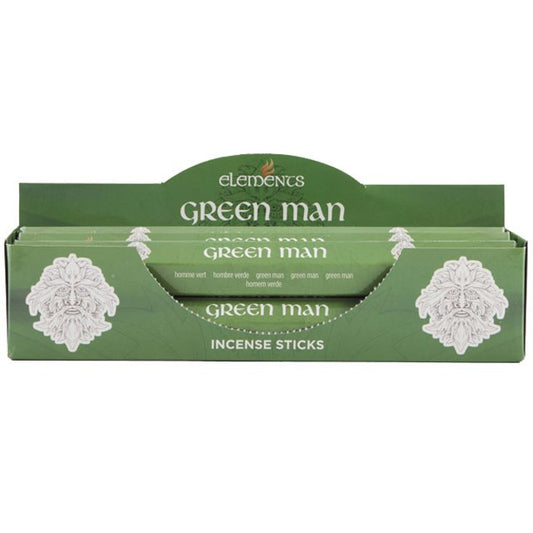 Elements Green Man Incense Sticks (Box of 6 individual packs)