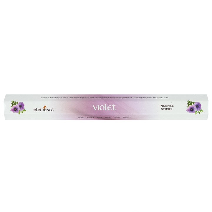 Elements Violet Incense Sticks (Box of 6 individual packs)