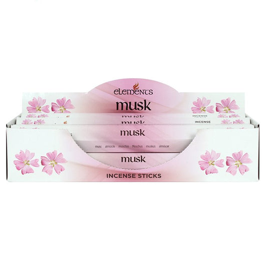 Elements Musk Incense Sticks (Box of 6 individual packs)