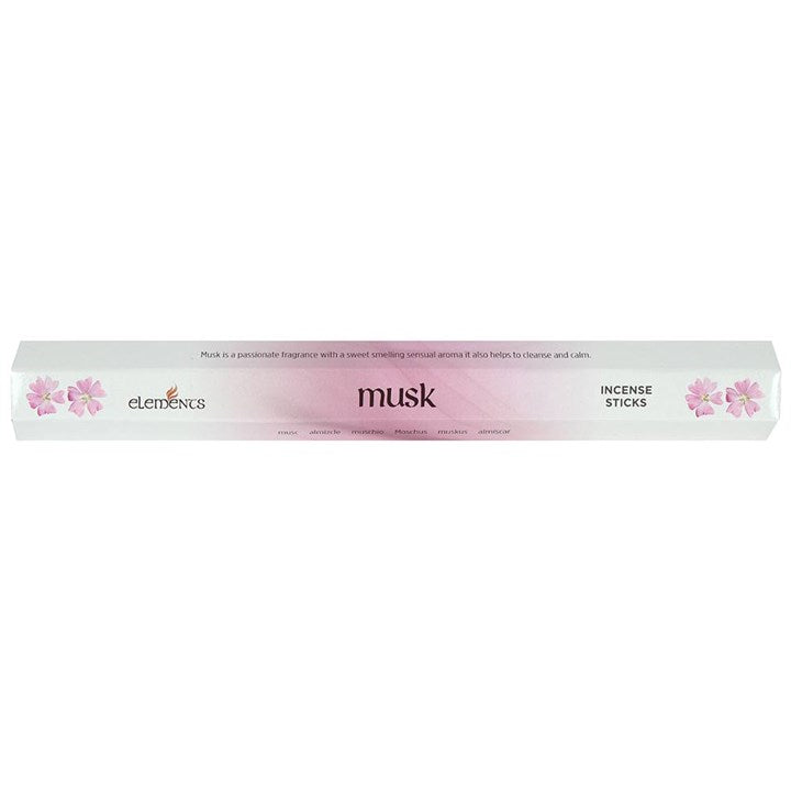 Elements Musk Incense Sticks (Box of 6 individual packs)