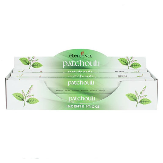 Elements Patchouli Incense Sticks (Box of 6 individual packs)