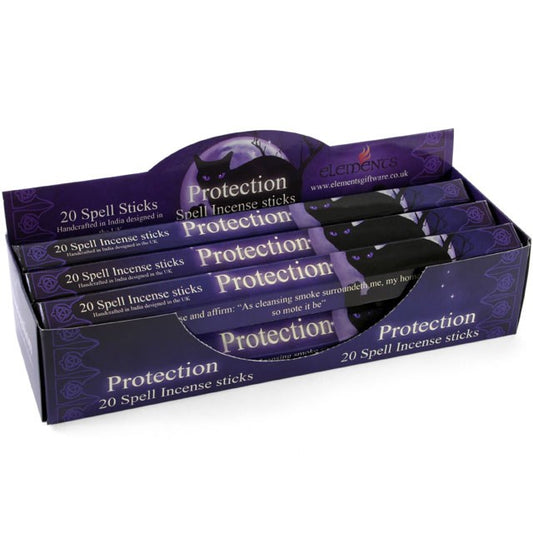 Protection Spell Incense Sticks by Lisa Parker (Box of 6 individual packs)