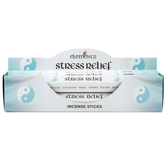 Elements Stress Relief Incense Sticks (Box of 6 individual packs)