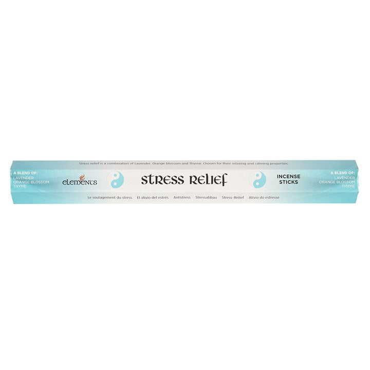 Elements Stress Relief Incense Sticks (Box of 6 individual packs)
