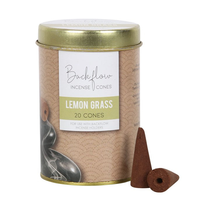Elements Lemon Grass Jumbo Backflow Cones (Box of 6 individual tins)