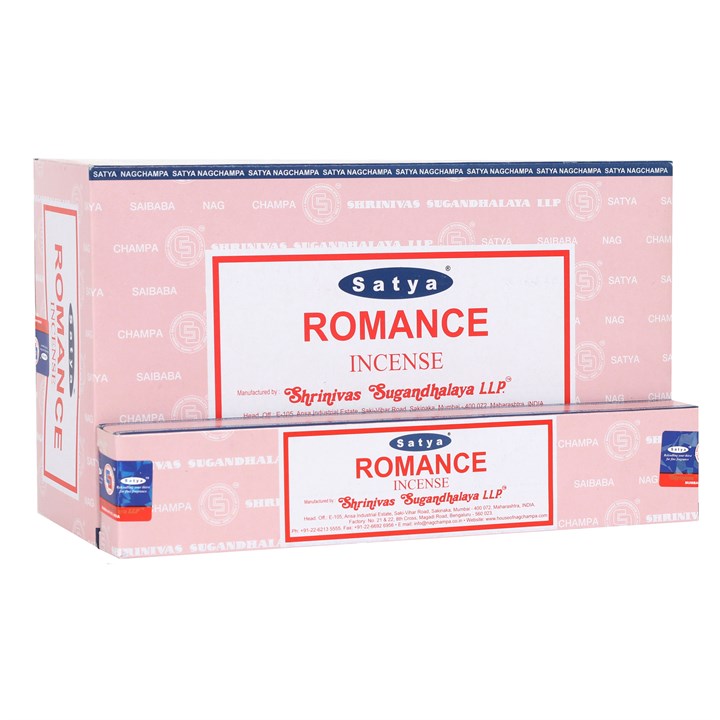 Romance Incense Sticks by Satya (Box of 12 individual packs)
