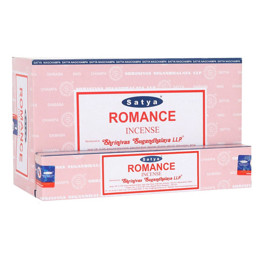 Romance Incense Sticks by Satya (Box of 12 individual packs)