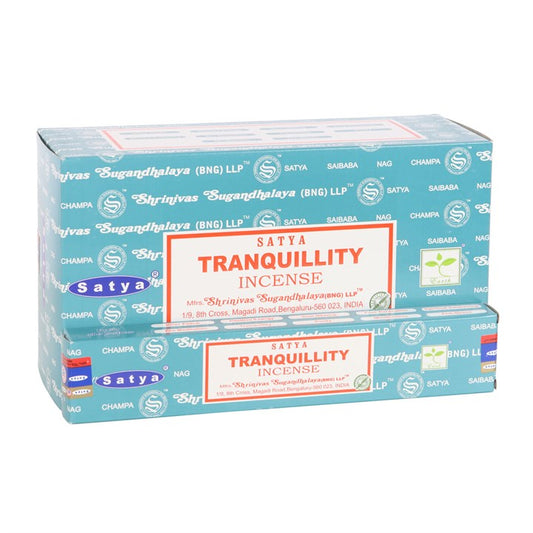 Tranquility Incense Sticks by Satya (Box of 12 individual packs)