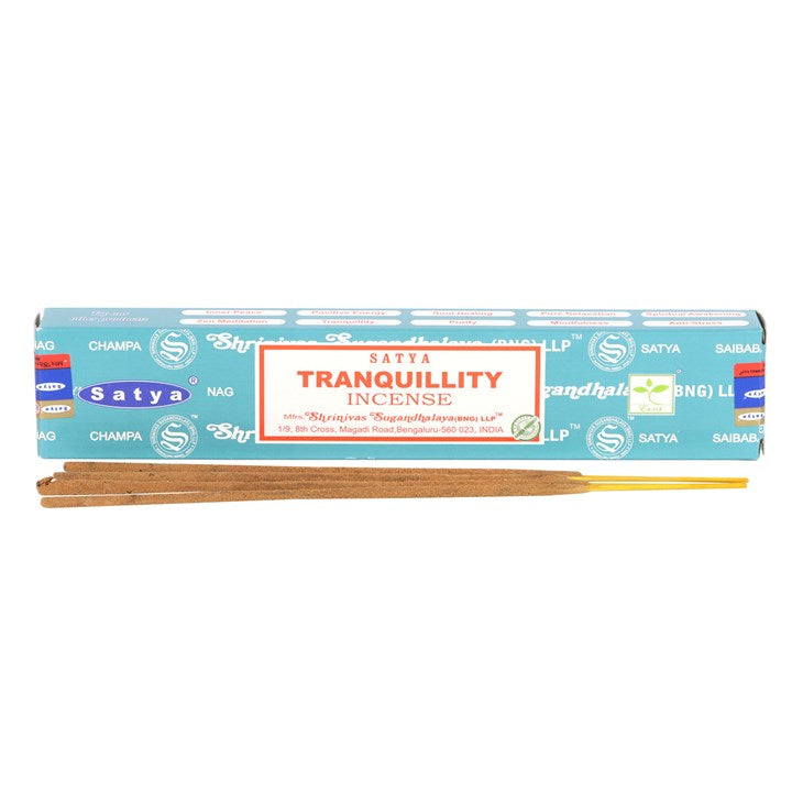 Tranquility Incense Sticks by Satya (Box of 12 individual packs)
