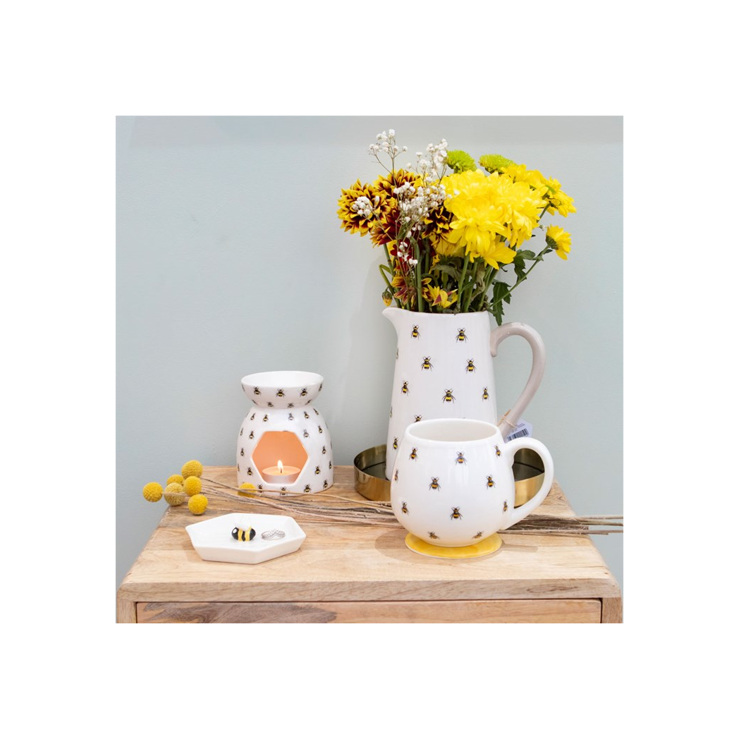 Bee Print Rounded Mug