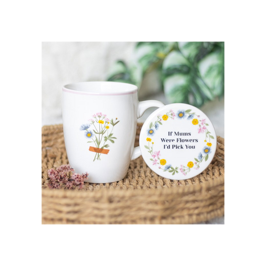 If Mums Were Flowers Floral Mug & Coaster Set