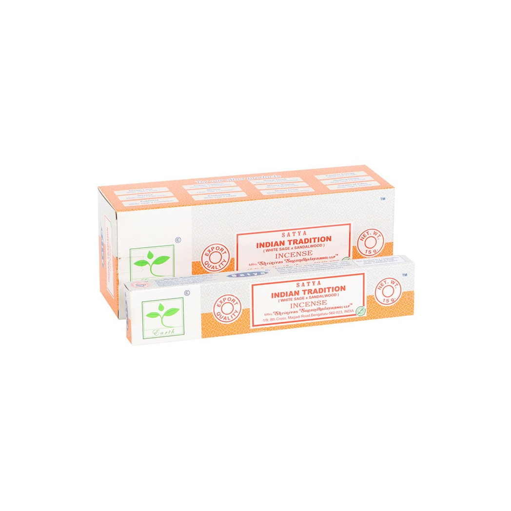 Box of 6 packs of Earth Satya Indian Tradition Incense