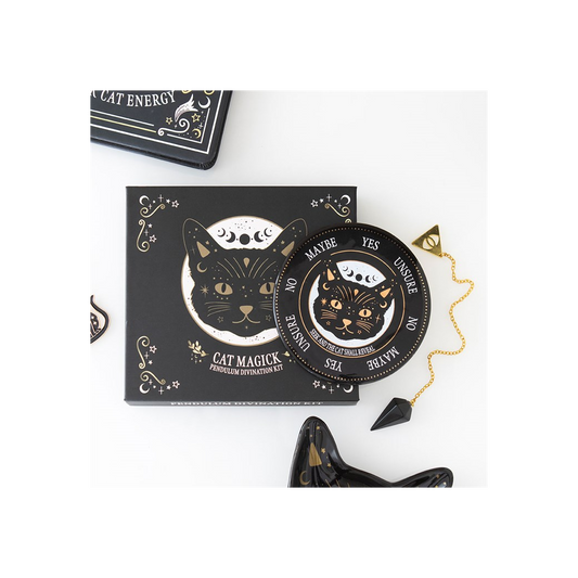 Black Cat Magick Pendulum Divination Kit