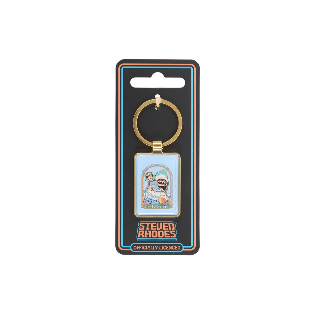 Stay Positive Keyring by Steven Rhodes