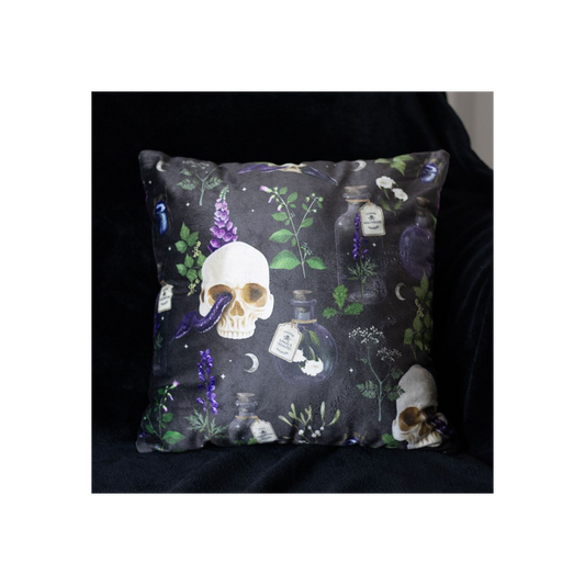 35cm Square Venom & Vines Print Cushion