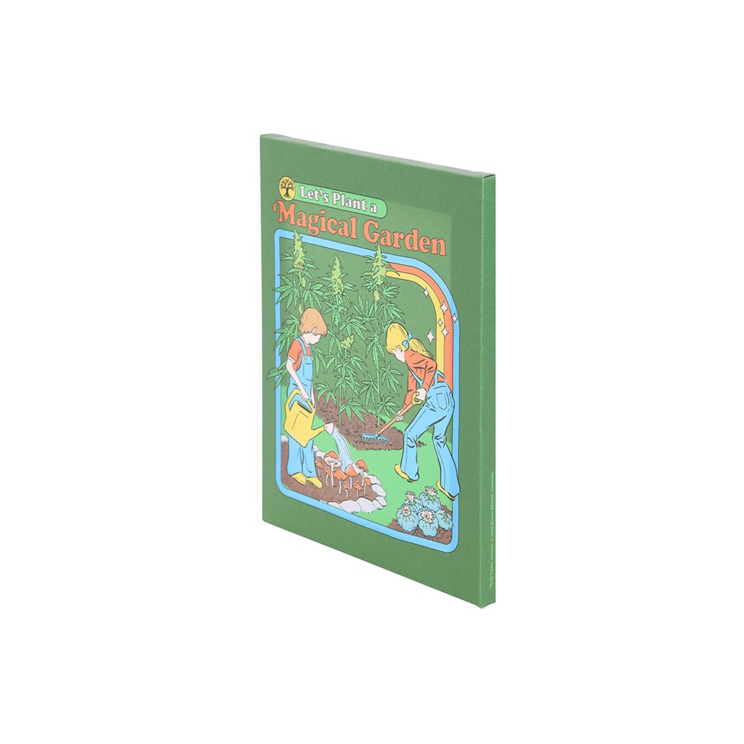 19x25cm Magical Garden Canvas Plaque by Steven Rhodes